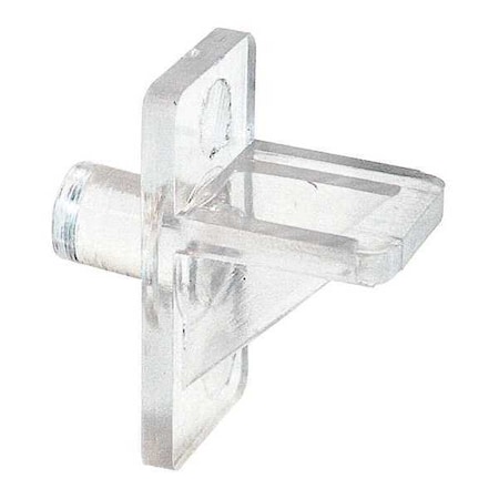 1/4 In., Clear Plastic, Shelf Support Peg, PK8