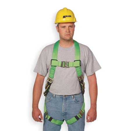 Duraflex Python(R) Ultra Full Body Harness, L/XL, 400 lb., Quick-Connect Chest/ Back D-Ring