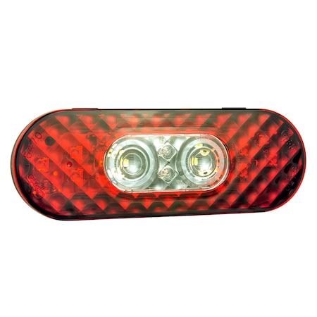 Back-Up Light,LED,Red/Clear