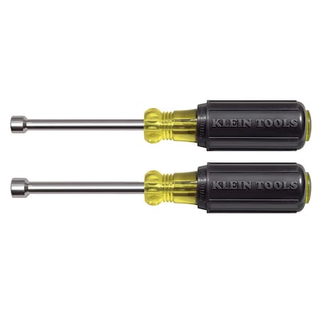 Nut Driver Set, Magnetic Nut Drivers, 3-Inch Shafts, 2-Piece