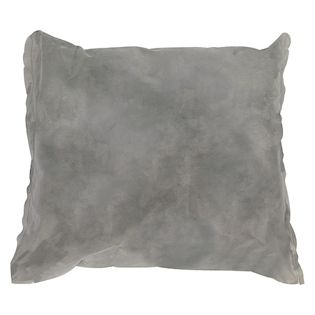 Sorbent Pillow, 28 gal, 18 in x 18 in, Universal, Gray, 16 PK