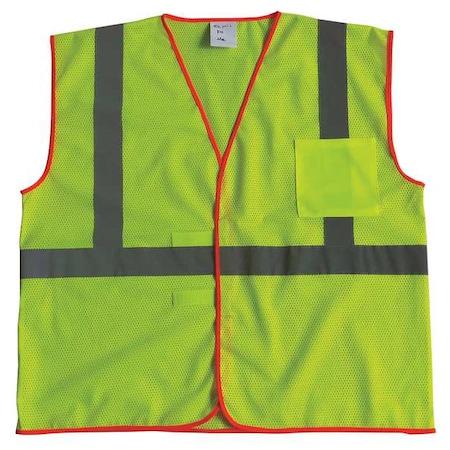 U-Block Vest, Class1 Yellow/Grn, 2XL/3XL