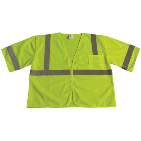 U-Block Vest, Class3 Yellow/Grn, XL