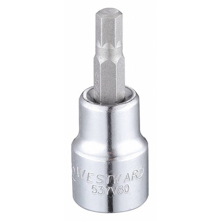 3/8 in Drive Hex Socket Bit SAE 7/32 in Tip, 1 3/4 in L