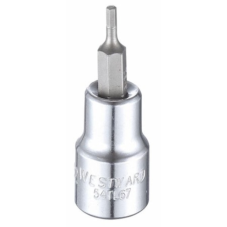 3/8 in Drive Hex Socket Bit SAE 3/32 in Tip, 1 3/4 in L