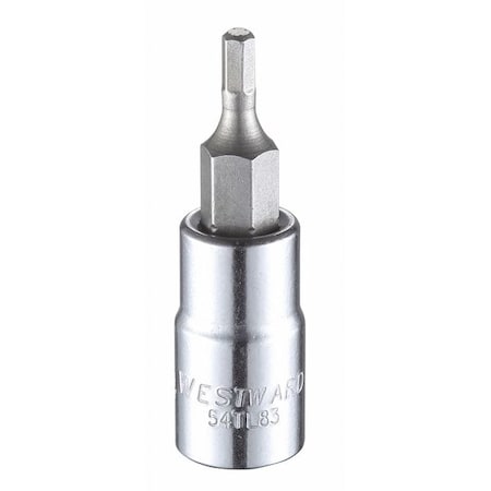 1/4 in Drive Hex Socket Bit SAE 7/64 in Tip, 1 1/2 in L
