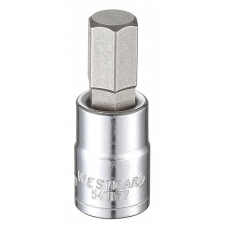 3/8 in Drive Hex Socket Bit Metric 11 mm Tip, 1 3/4 in L