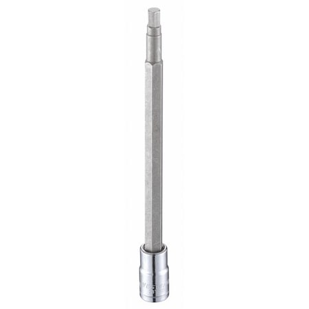 1/4 in Drive Hex Socket Bit Metric 4.5 mm Tip, 4 3/4 in L