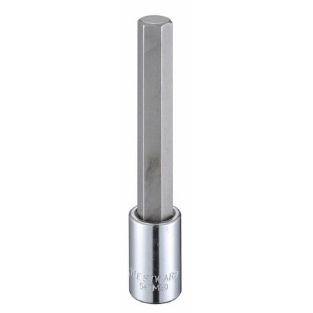 1/2 in Drive Hex Socket Bit SAE 9/16 in Tip, 5 1/4 in L