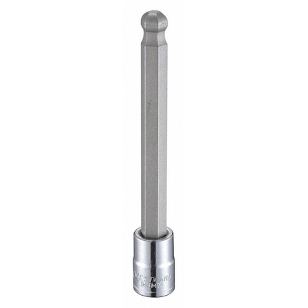 3/8 in Drive Ball Hex Socket Bit Metric 10 mm Tip, 4 3/4 in L