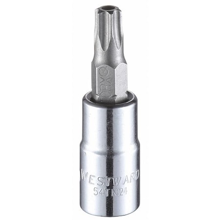 1/4 in Drive Tamper Resistant Torx(R) Socket Bit SAE T30 Tip, 1 7/8 in L