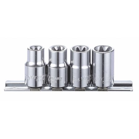 3/8" Drive Socket Bit Set, Torx, 9 pcs