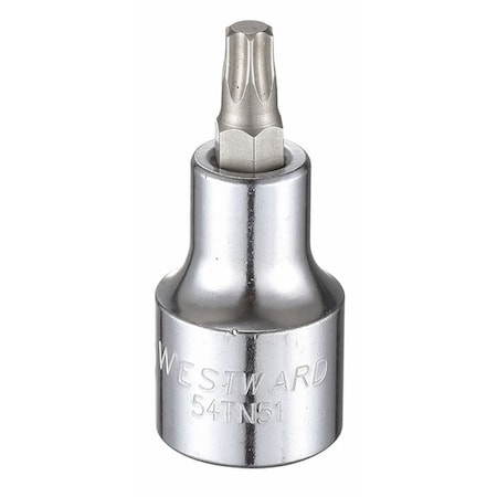 1/2 in Drive Torx(R) Socket Bit SAE T40 Tip, 2 1/4 in L