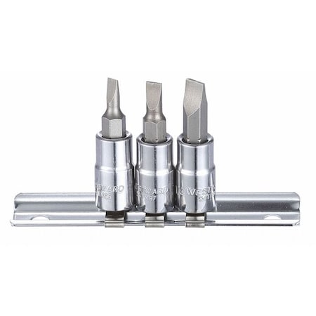 1/4" Drive Socket Bit Set, SAE, 8 pcs