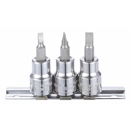 3/8" Drive Socket Bit Set, Metric, 3pcs