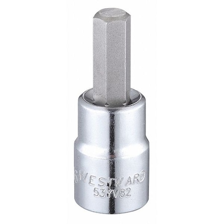 3/8 in Drive Hex Socket Bit SAE 5/16 in Tip, 1 3/4 in L