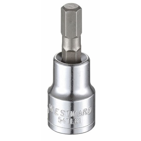 3/8 in Drive Hex Socket Bit Metric 7 mm Tip, 1 3/4 in L