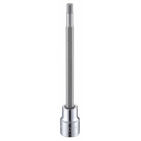 3/8 in Drive Hex Socket Bit Metric 5 mm Tip, 4 13/16 in L