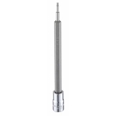1/4 in Drive Hex Socket Bit SAE 5/64 in Tip, 4 3/4 in L
