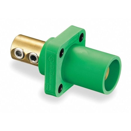 Receptacle,Double Set Screw,Green