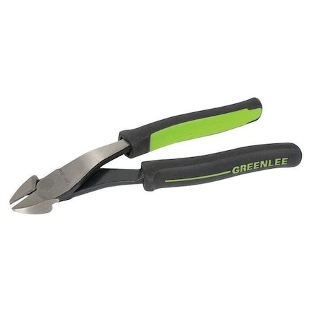 8 3/4 in High Leverage Diagonal Cutting Plier Flush Cut Oval Nose Uninsulated