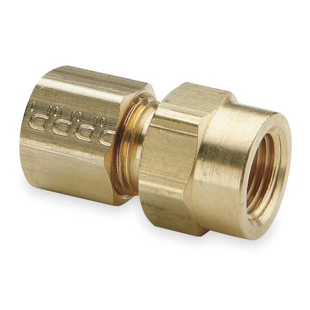 1/2" Compression x 1/4" FNPT Brass Connector 10PK