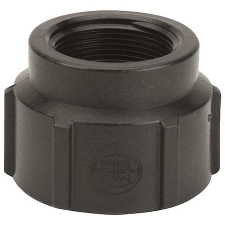 Reducing Coupling, Polypropylene, 2" x 1-1/2", Schedule 80, 300 psi Max Pressure