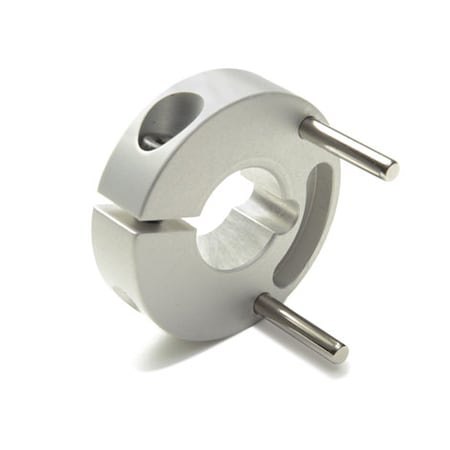 CntrlFlx Cplng Hub, Double, Bore 14mm, OD37.0mm, Aluminum,MCPRD37-14-A