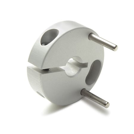Controlflex Coupling Hub, Double, Bore 0.188", OD 0.748", Aluminum