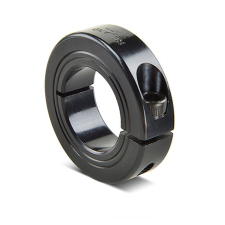 Shaft Collar, 1pc Clamp, Bore 1.1250", OD 48mm, Steel