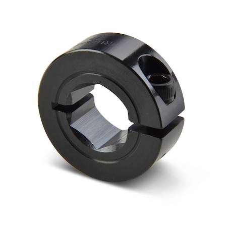 Collar, One-Piece Hex Bore 0.3750", Steel, OD 7/8"