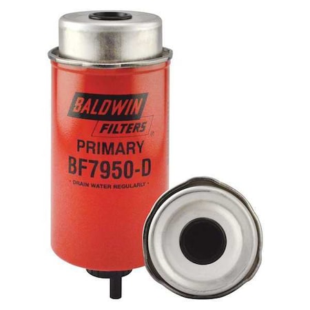 Fuel Filter, 7 21/32 in Length, 3 1/2 in Outside Dia