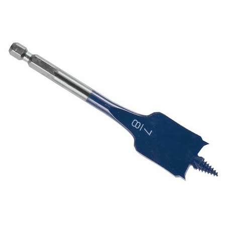 Stubby Spade Bit,7/8 In,1/2 Hex,4 In L