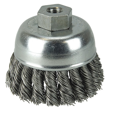 Crimped Wire Cup Wire Brush, 2-3/4"