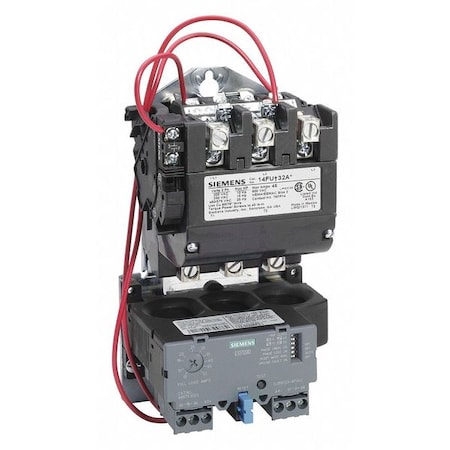 NEMA Magnetic Motor Starter, Non-Reversing, 1NO, 120V AC, 3 P, Screw