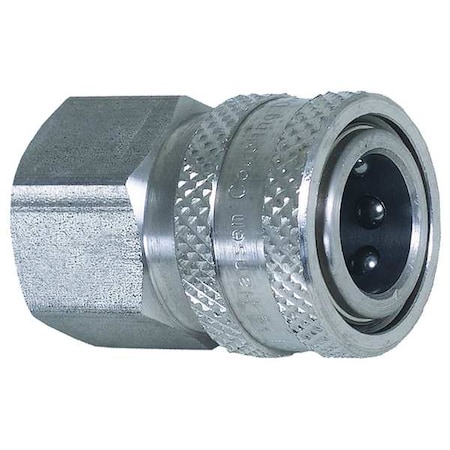 Quick Connect Coupler,Female,1/4x1/4 In
