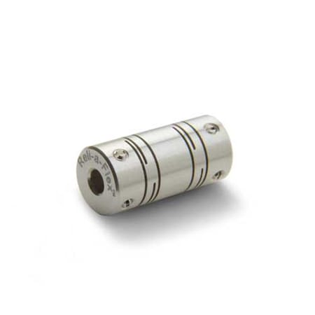 Slit Coupling, Set Screw, Long, Bores 2x2mm, OD 8.0mm, Aluminum