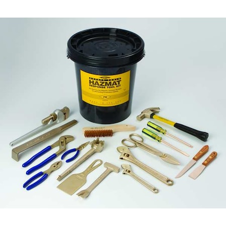 Hazmat Nonsparking Tool Set,17 pc.