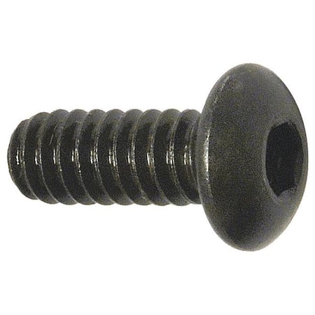3/8"-16 Socket Head Cap Screw, Button, Black Oxide Alloy Steel, 1-1/4 in Length, 50 PK