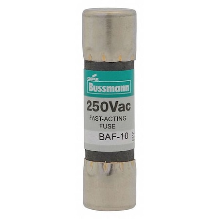 Midget Fuse, Fast-Acting, 1A, 250V AC, Non-Indicating, 10kA at 125V AC, 35A at 250V AC