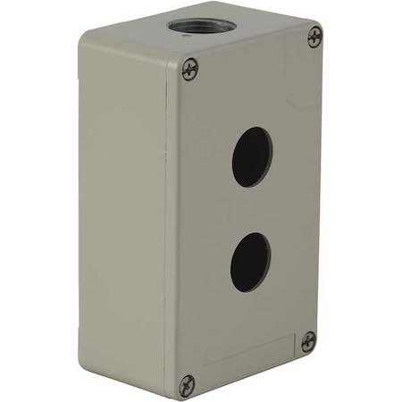 Pushbutton Enclosure,3.03 in.,2 Holes
