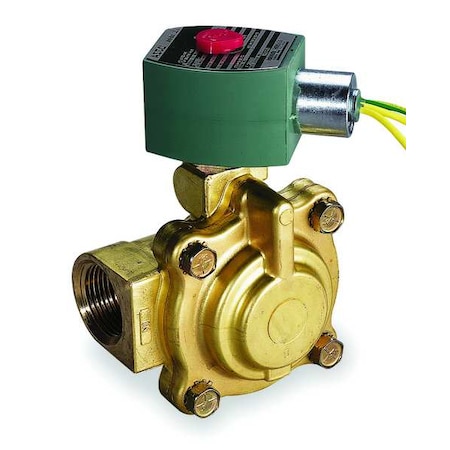 Solenoid Valve, 2-Way, 2-Position, Normally Closed, 2 in Pipe Size, 120V AC, Diaphragm, Piston