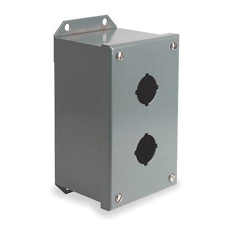 Pushbutton Enclosure,30mm,2 Holes,Metal