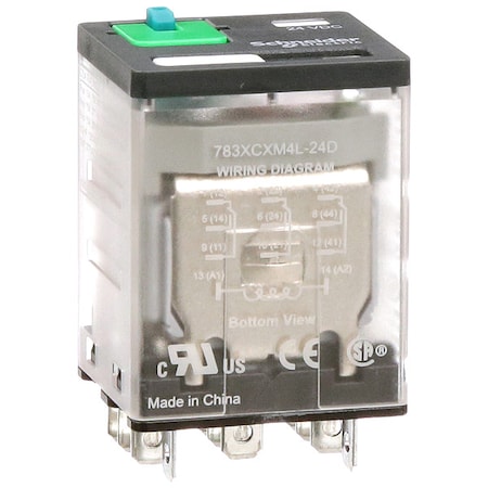 Socket, General Purpose Relay, Square, 15 A, 11 Pins, Faston Connector