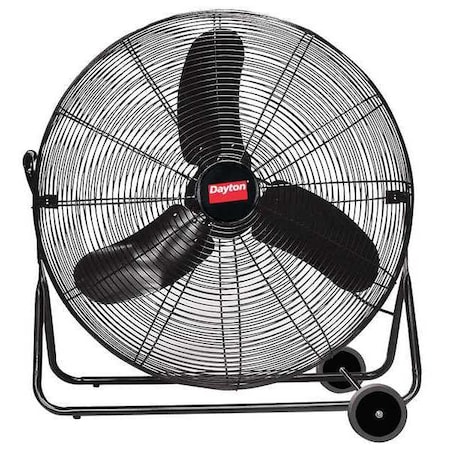 Light Duty Quiet Design Industrial Fan, Floor Mount, 30 in Blade Dia, 115V, 3,450/6,090/7,450 cfm