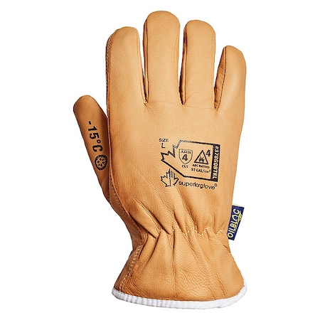 Goat-Grain Arc-Flash Driver Glove, Cut Level A4 ,M (8) 1 PR