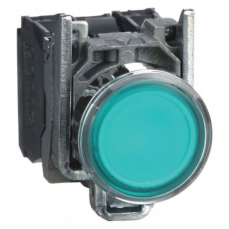 Illuminated Push Button,22mm,Green