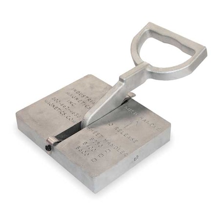 Lifting Magnet,125 Lb Flat Steel Cap