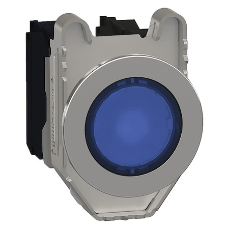 Illuminated Push Button, 30 mm, 1NO/1NC, Blue