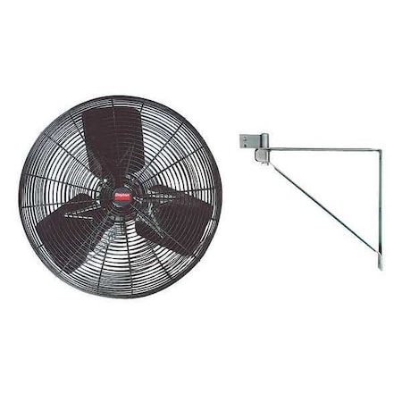 Light Duty Industrial Fan, 24 in Blade Dia, Non-Oscillating, 115VAC, 3800/5450 CFM